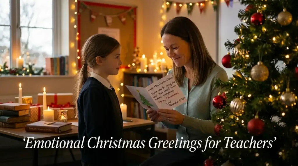 Emotional Christmas Greetings for Teachers
