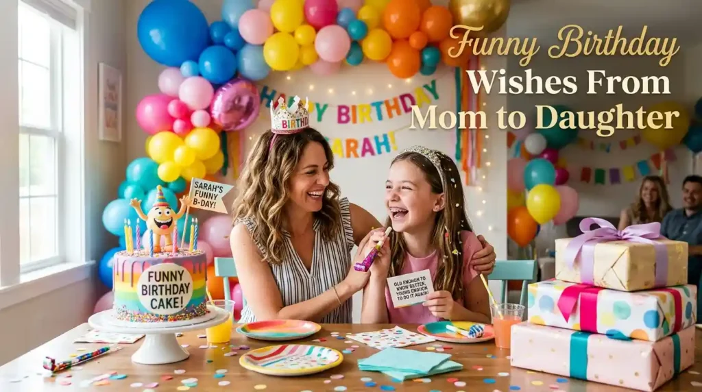 Funny Birthday Wishes From Mom to Daughter