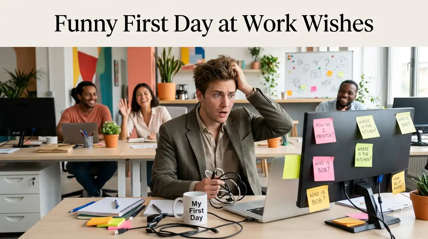 Funny First Day at Work Wishes
