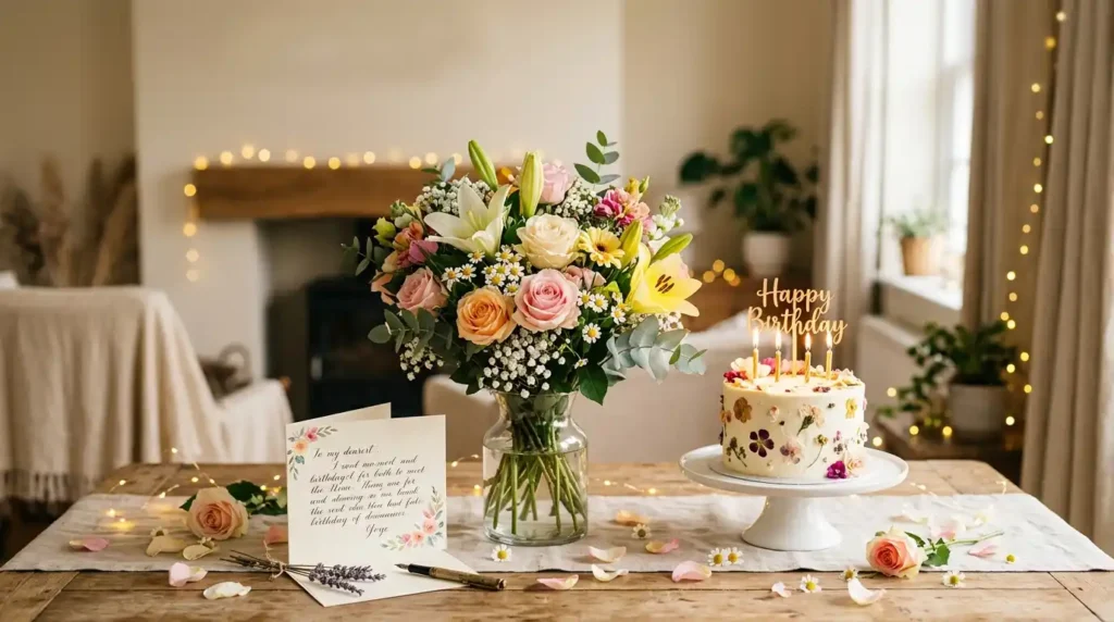 Heartfelt Birthday Wishes With Flowers