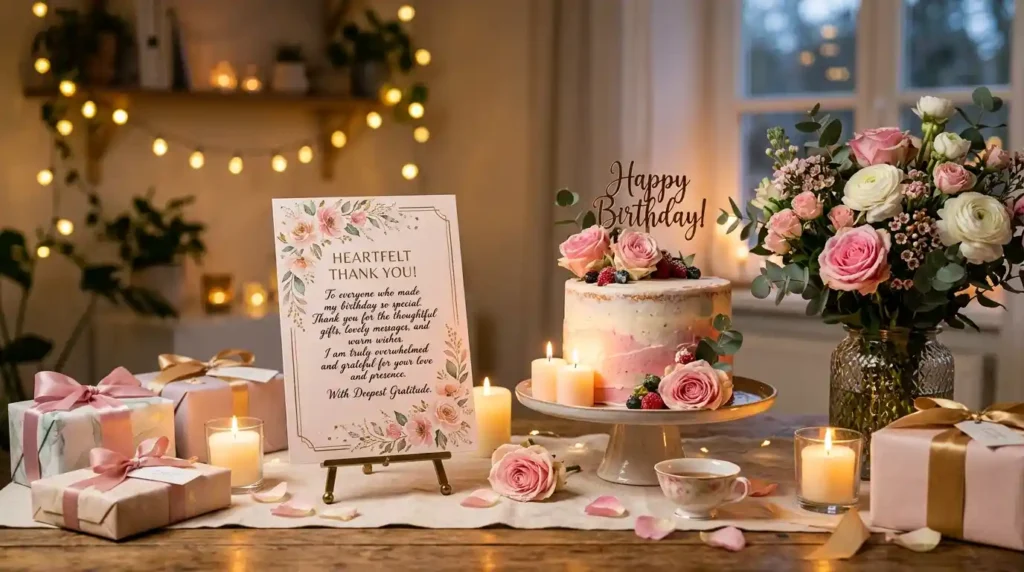 Heartfelt Thank You for Happy Birthday Wishes