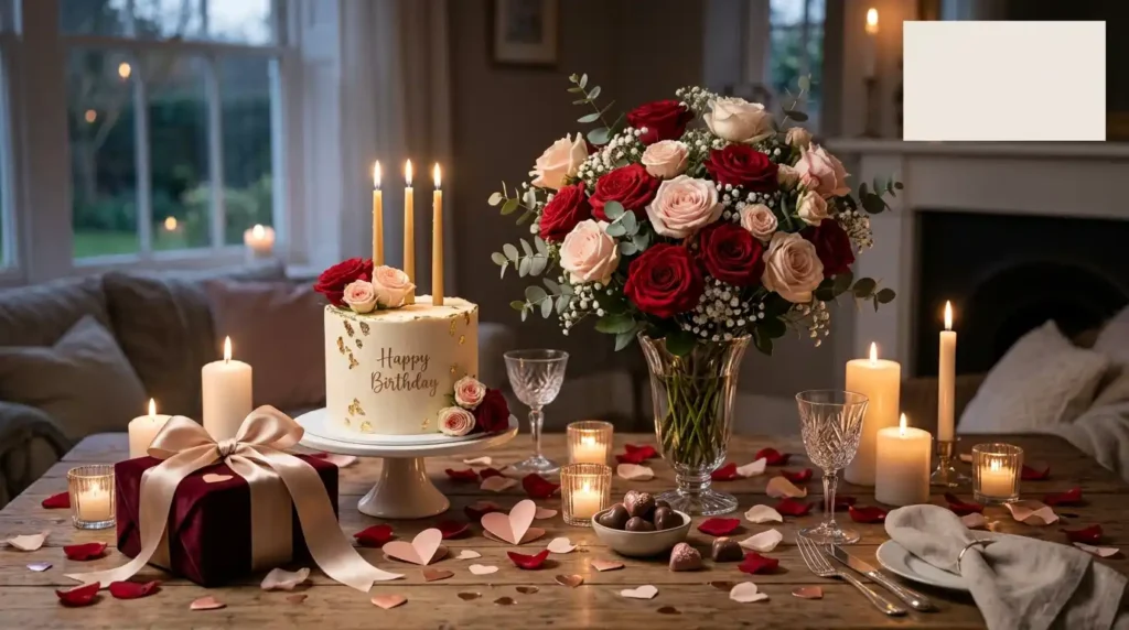Romantic Birthday Wishes With Beautiful Flowers