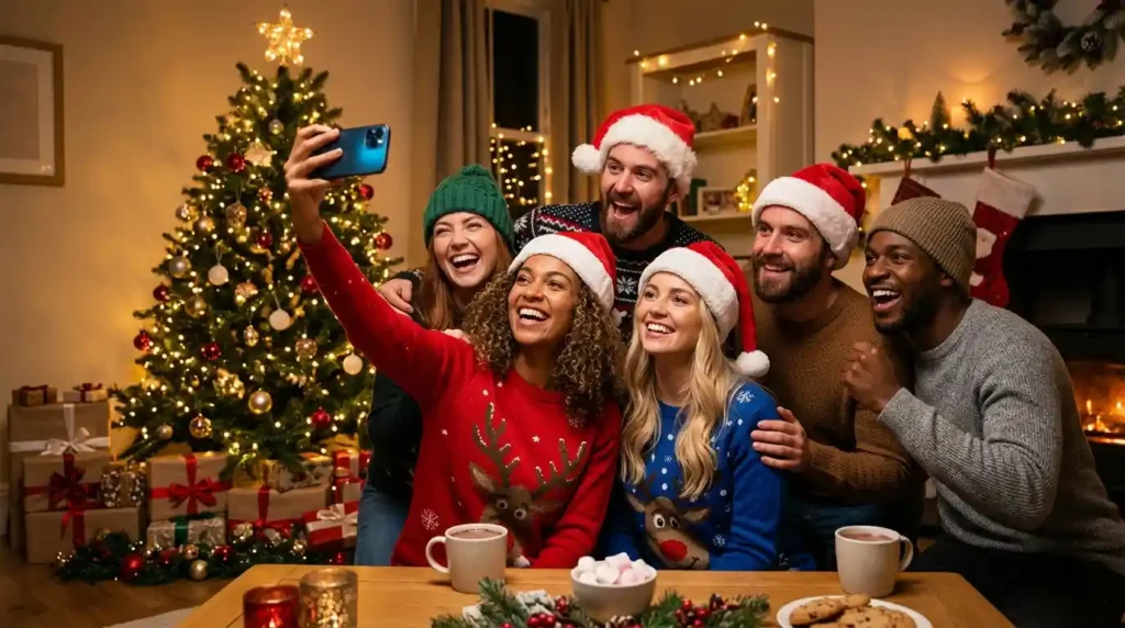 Christmas Social Media Captions for Friends