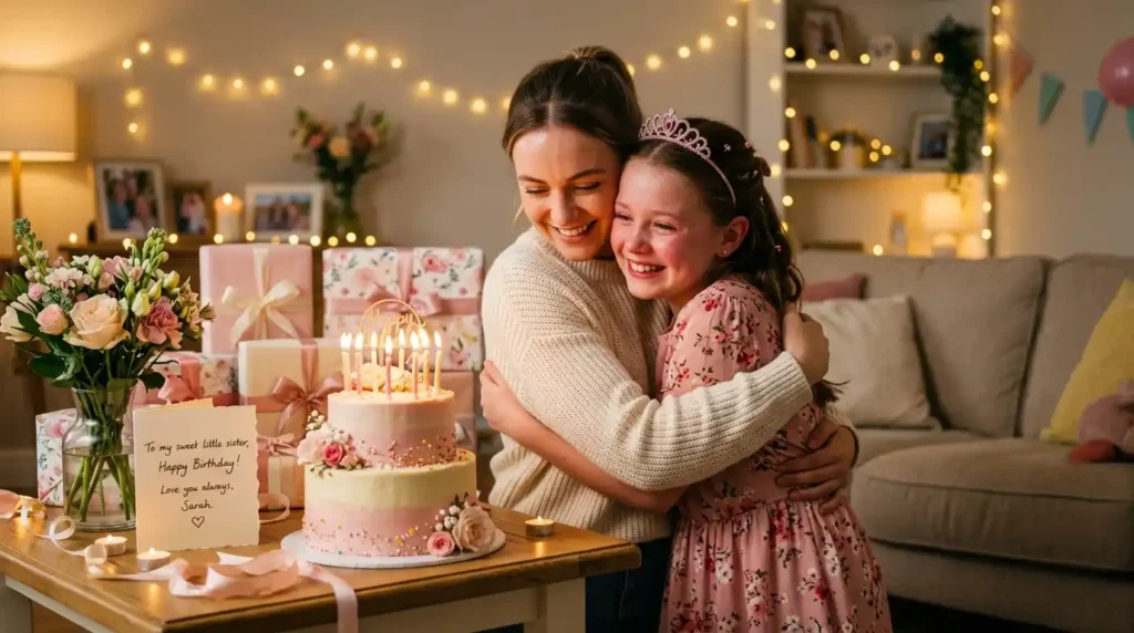 Thank You Birthday Messages for Little Sister