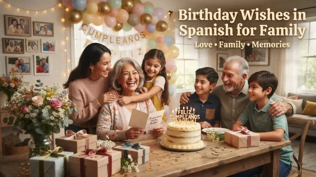 Birthday Wishes in Spanish for Family