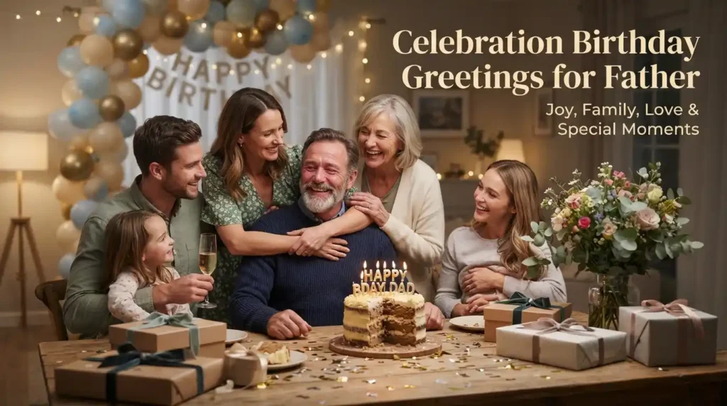 Celebration Birthday Greetings for Father