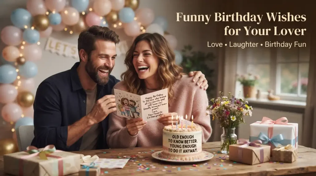 Funny Birthday Wishes for Your Lover