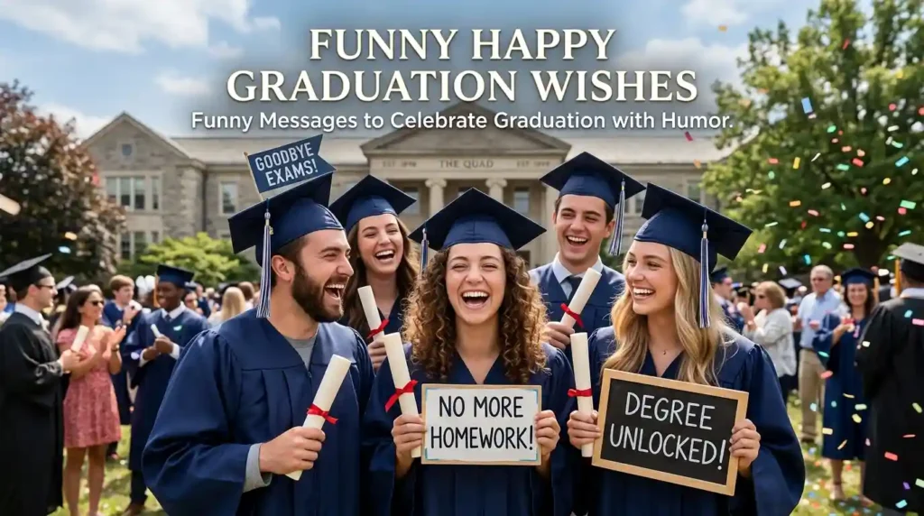 Funny Happy Graduation Wishes