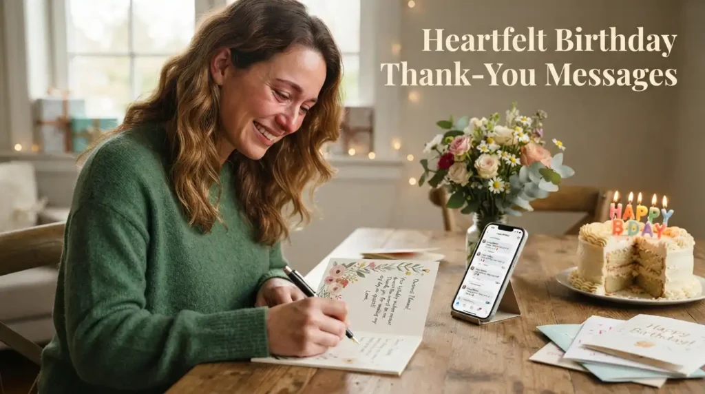 Heartfelt Birthday Thank-You Messages
