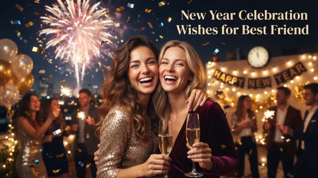 New Year Celebration Wishes for Best Friend