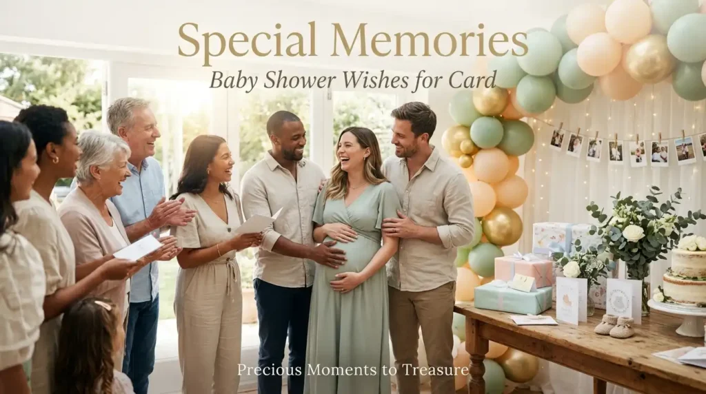 Special Memories Baby Shower Wishes for Card