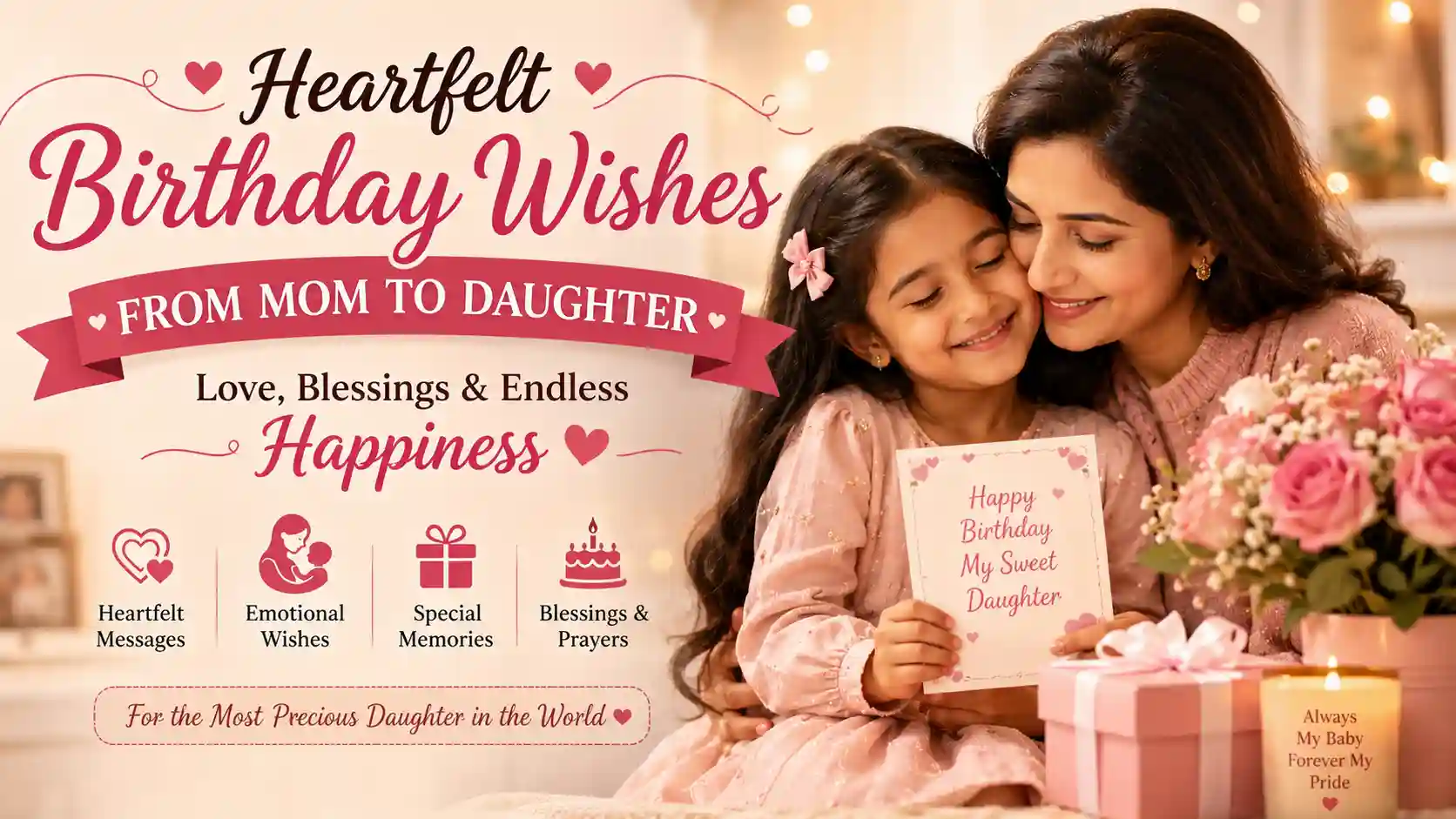 Birthday Wishes from Mom to Daughter