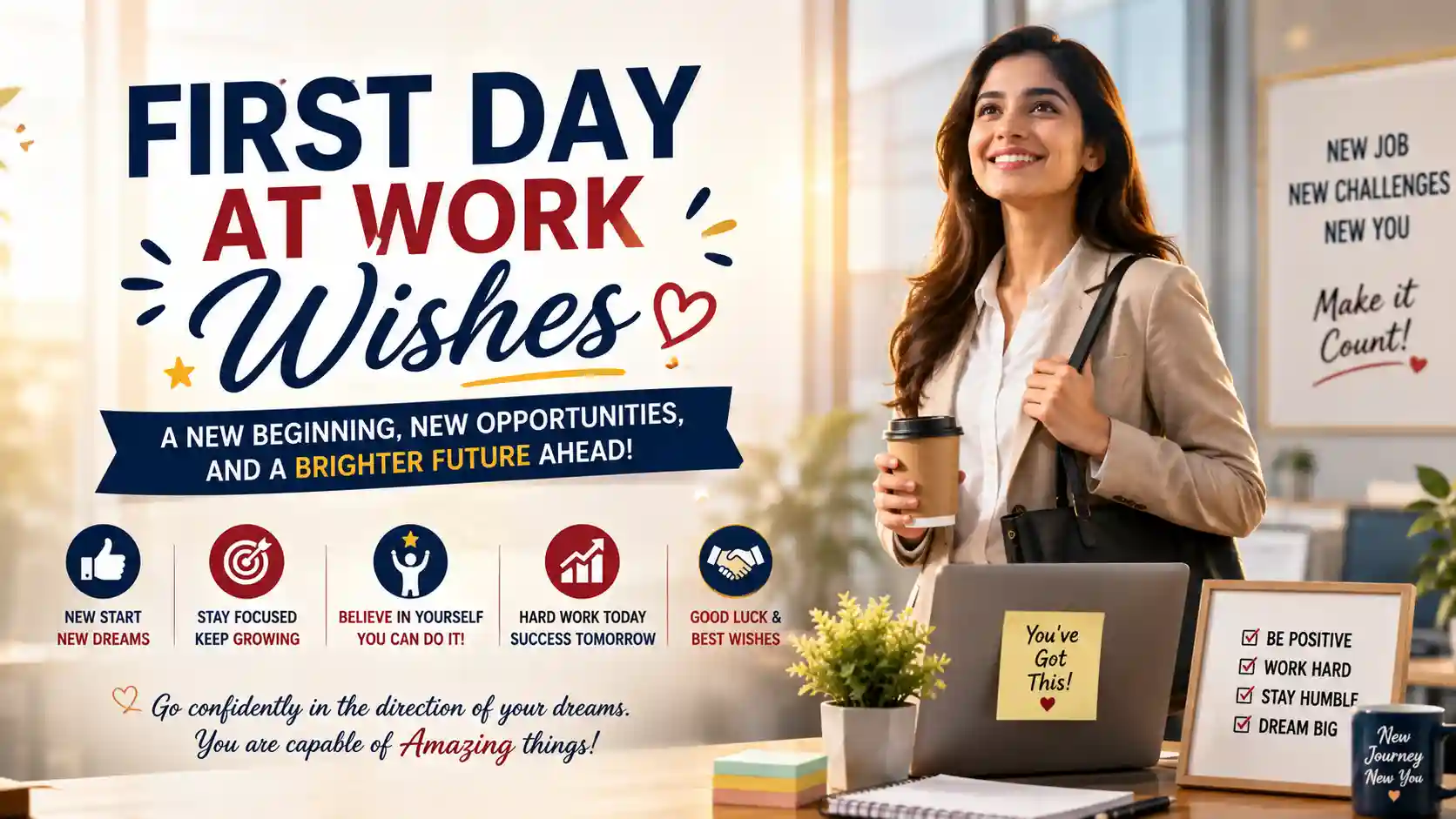 First Day at Work Wishes