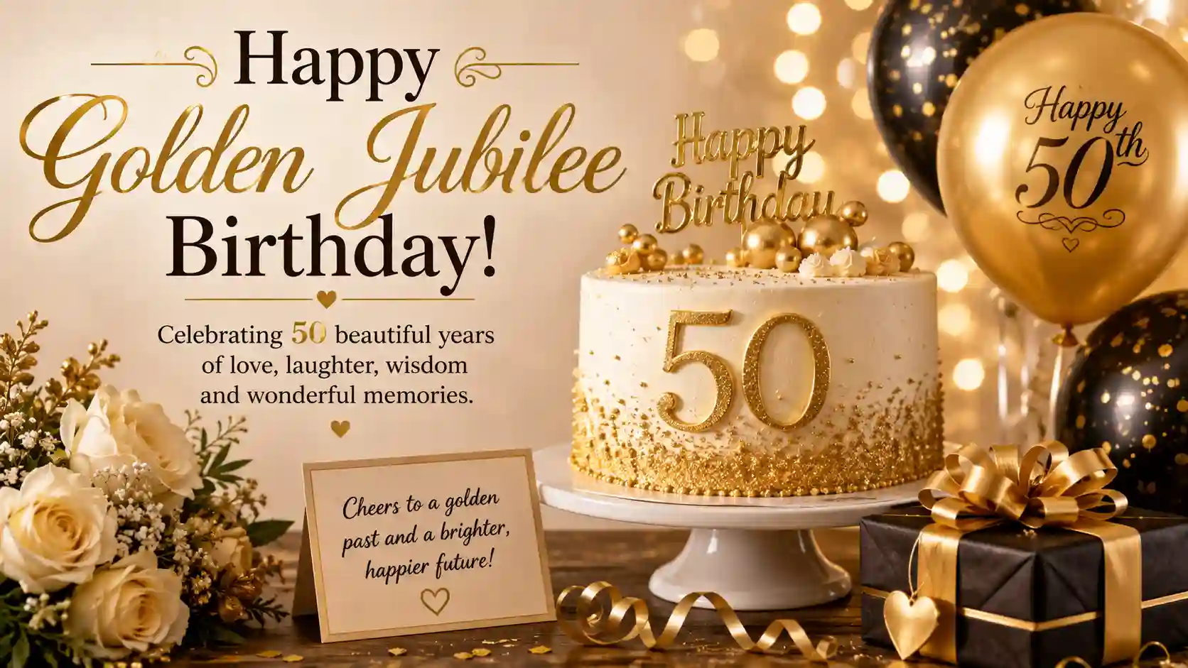 Golden Jubilee Birthday Wishes