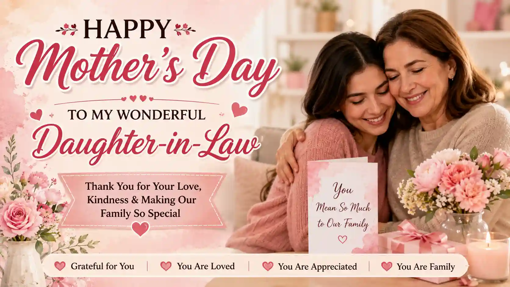 Mother's Day Wishes to Daughter in law
