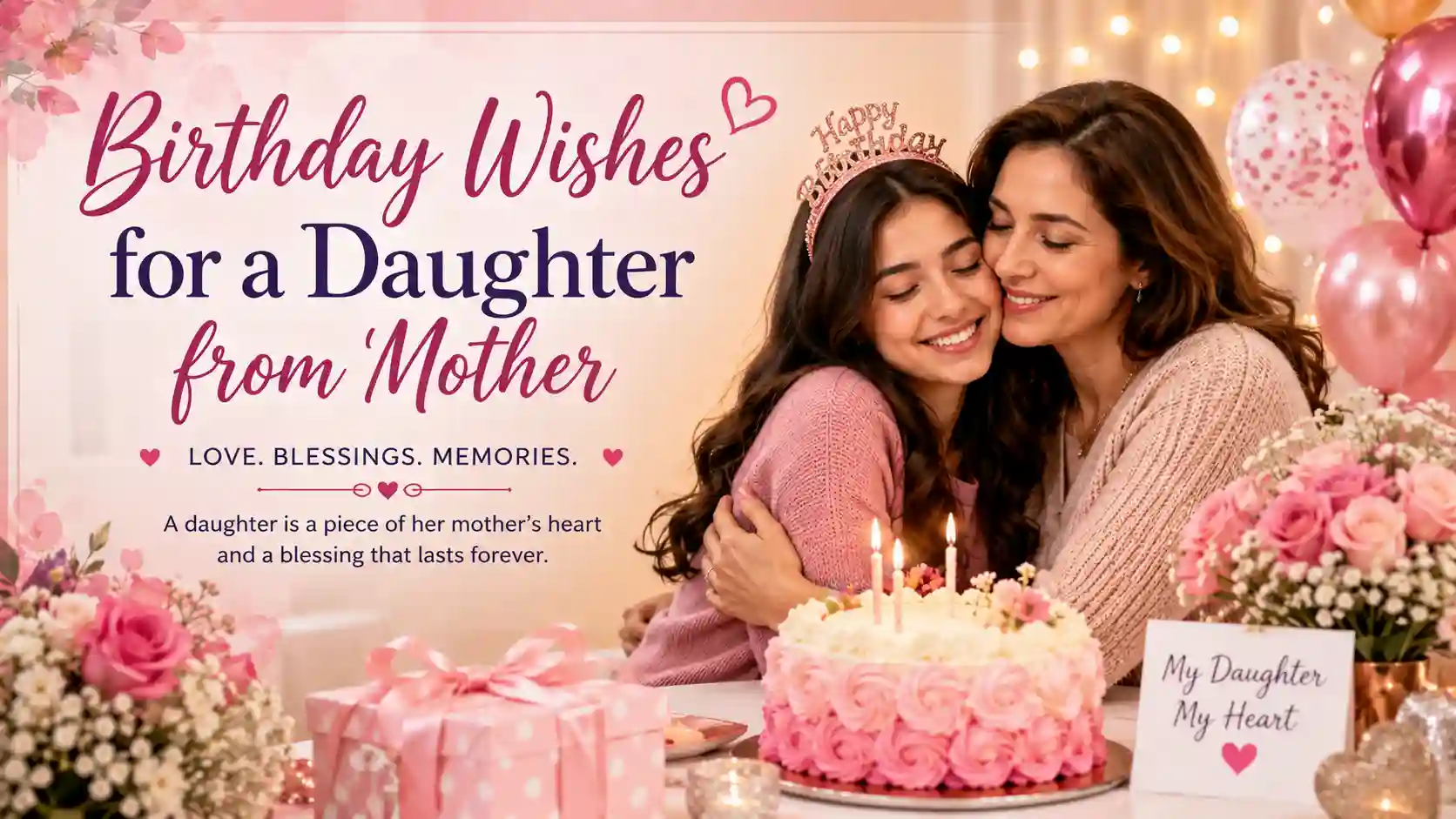 Birthday Wishes for a Daughter from Mother