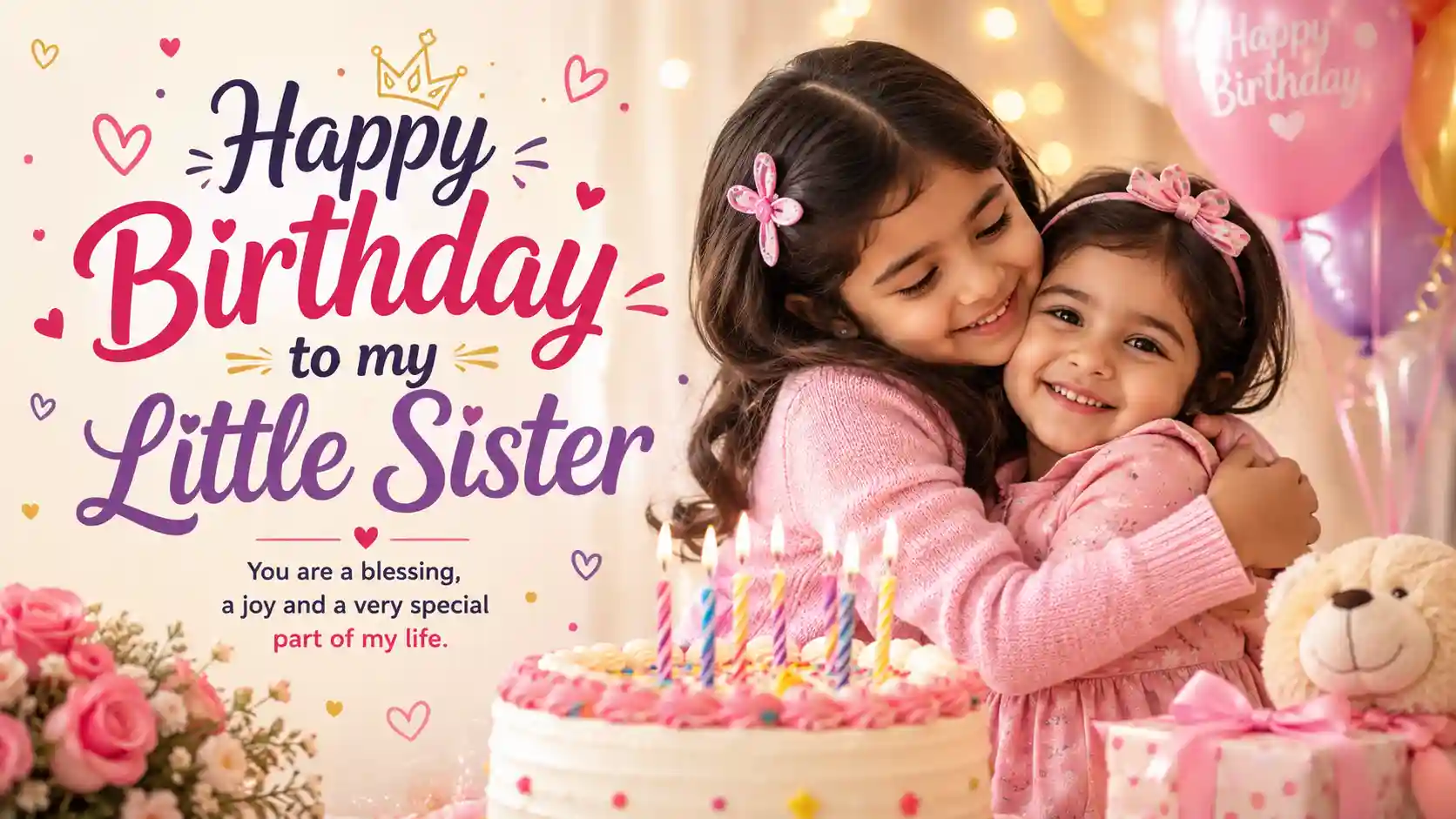 Happy Birthday Wishes for Little Sister