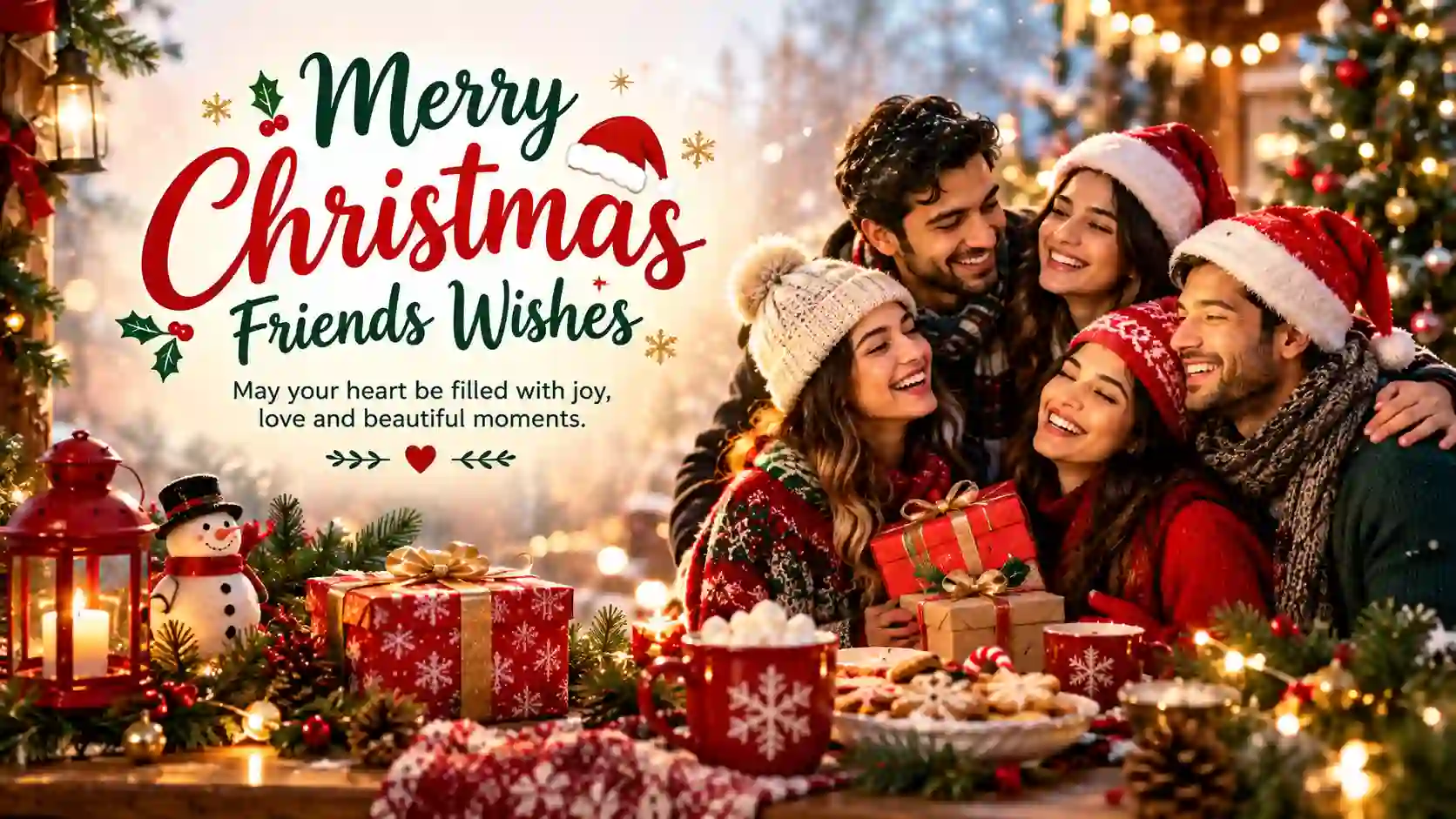 Merry Christmas Friends Wishes