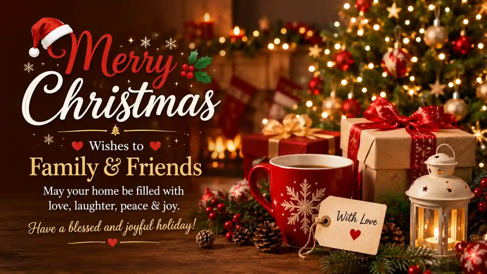 Merry Christmas Wishes to Family and friends